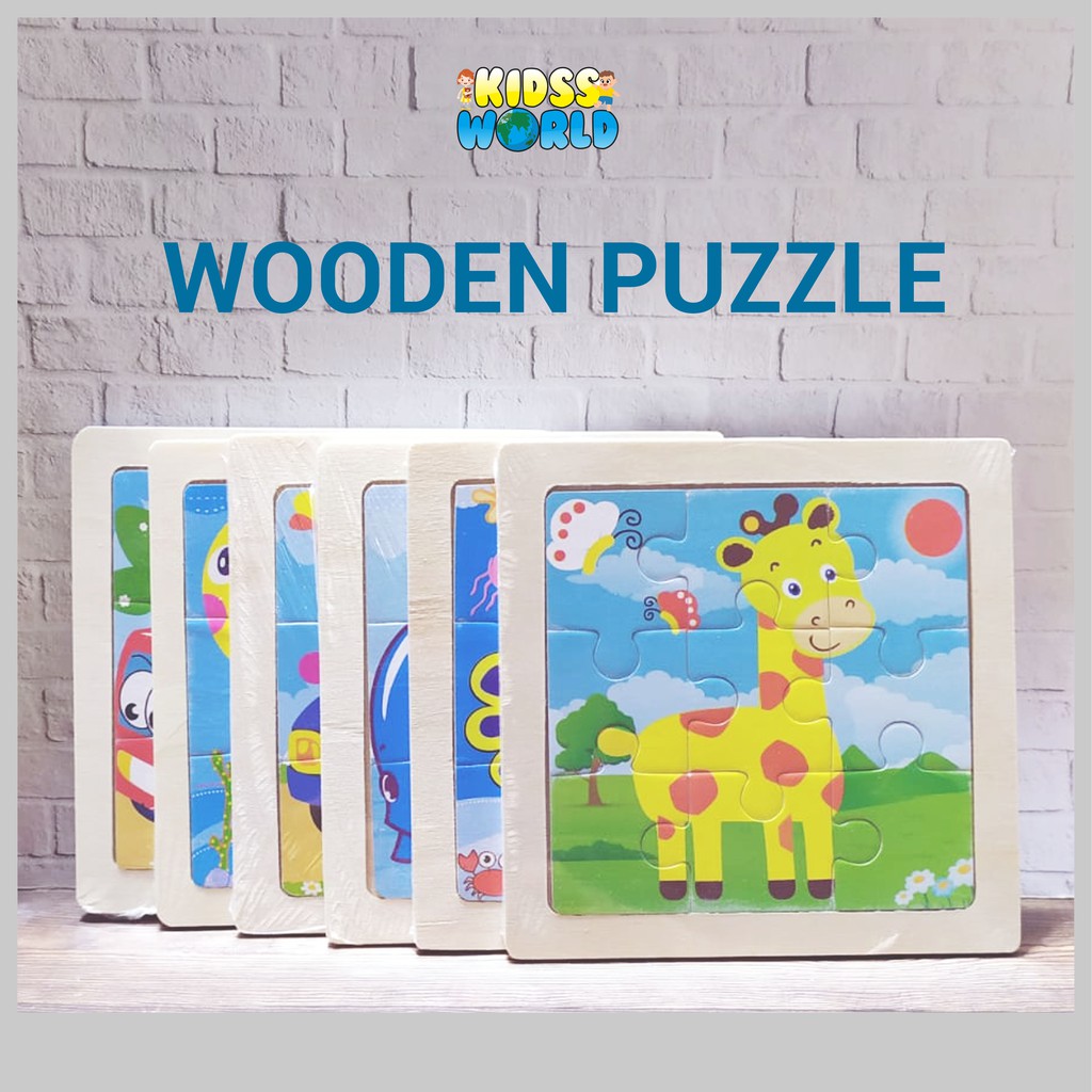 WOODEN PUZZLE / PUZZLE KAYU / MAINAN PUZZLE KAYU ANAK