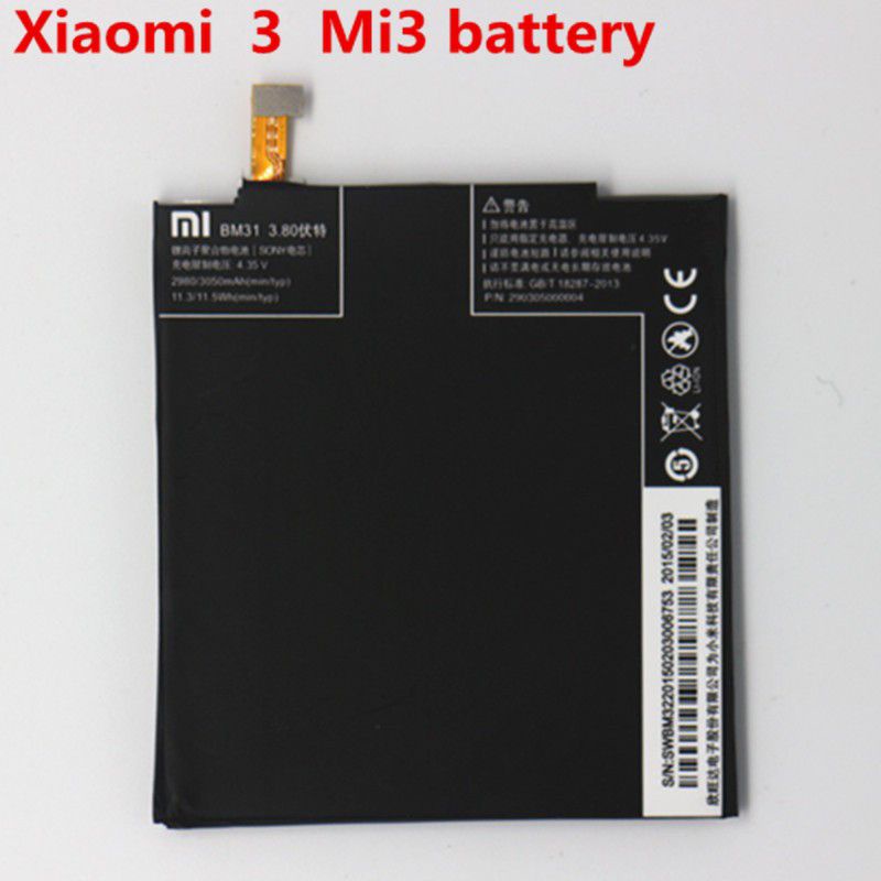 XIAOMI MI 3 BM31 BATERAI ORIGINAL REAL KAPASITAS 3900 MAH