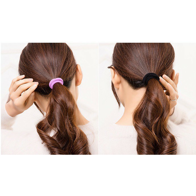 [1 pcs] Ikat Rambut Wol / Ikat Rambut Donat / Ikat Rambut Salur 5 cm / Ikat Rambut 5cm