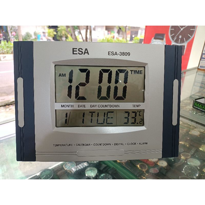 JAM DINDING JAM TEMBOK DIGITAL MERK ESA 3809