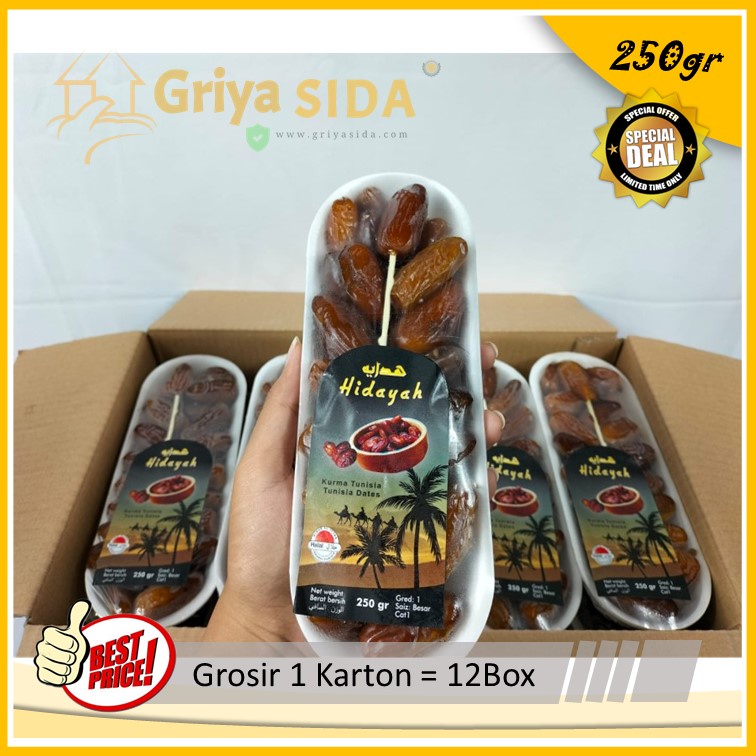 Kurma tunisia hidayah 250gr harga grosir kurma tunisia madu hidayah PROMO