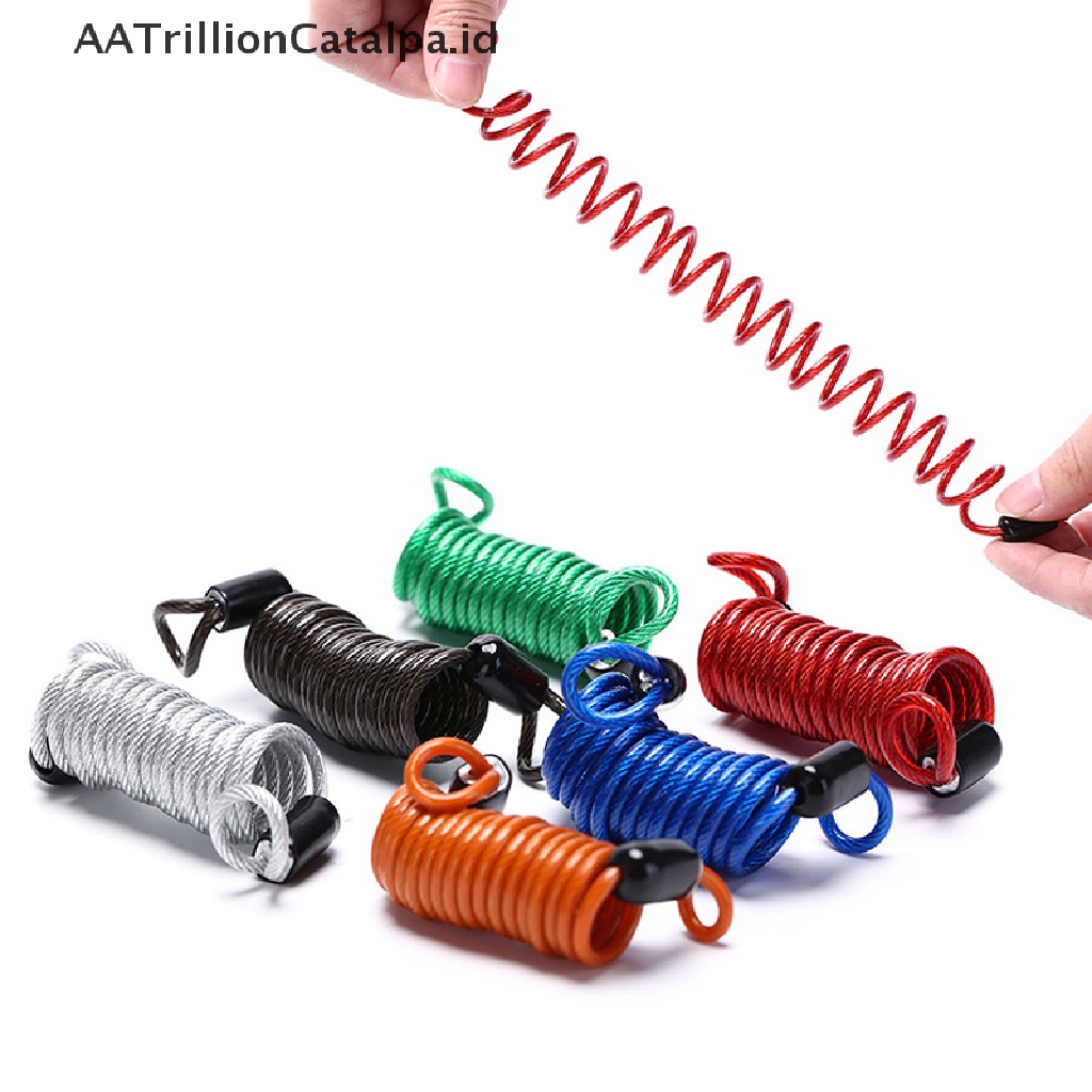 Aatrillioncatalpa Kunci Rem Cakram Sepedamotor Anti Maling Dengan Kabel Spiral