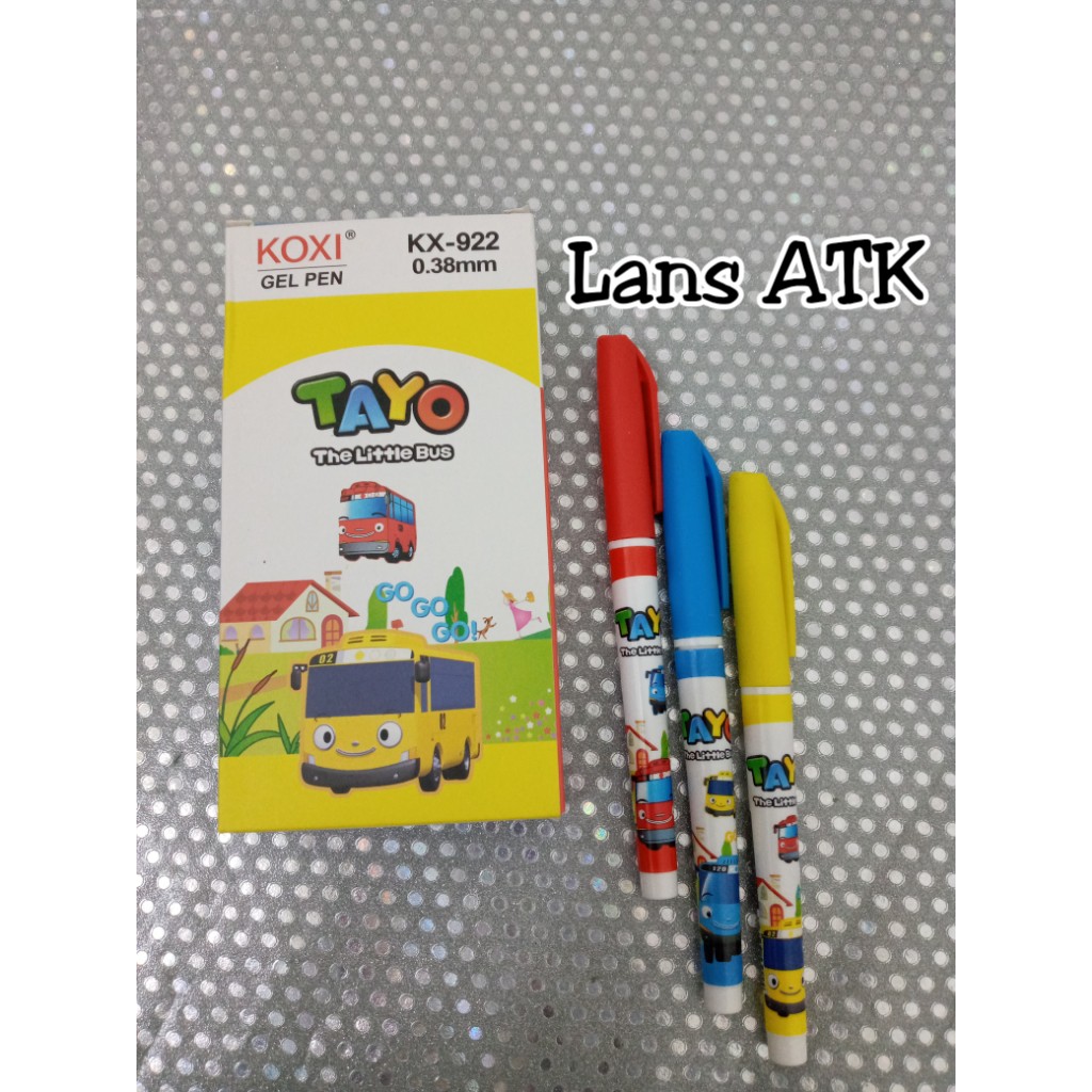 

Pulpen - Ballpoint KOXI KX-922 0.38mm Black Karakter Tayo (12pcs)