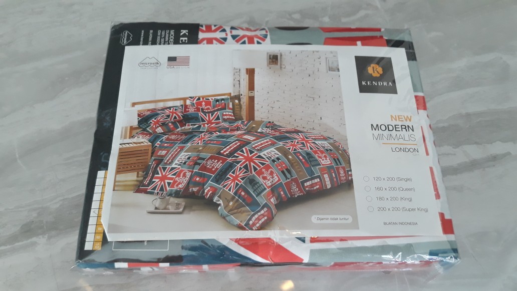 Suamimalasshop Sprei Kendra Minimalis Flat 160x200 Cm