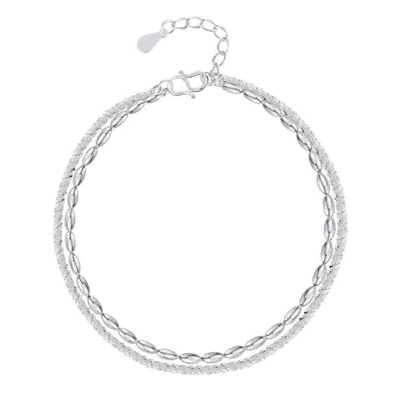 Gelang Sterling Silver 925 Model Double Layer Untuk Wanita