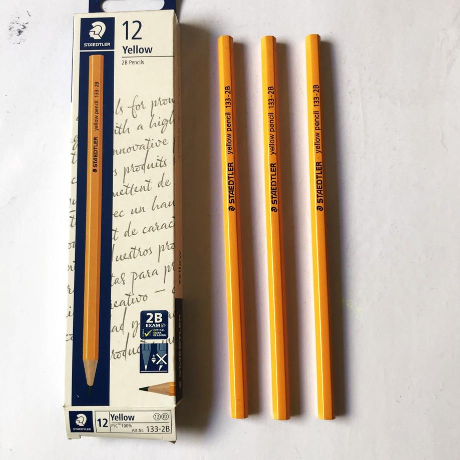 

*Ready Stock* [ Pack ] Pensil Standard 2B Yellow/ Pensil Kuning Stadler 133 2B bestseller