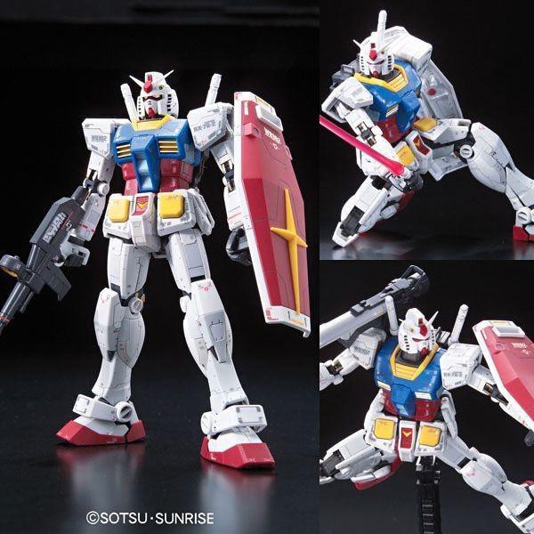 Bandai RG 1/144 RX 78-2 Gundam New Original Bandai Mainan Gundam Mainan Robot Hadiah Ulang Tahun Had