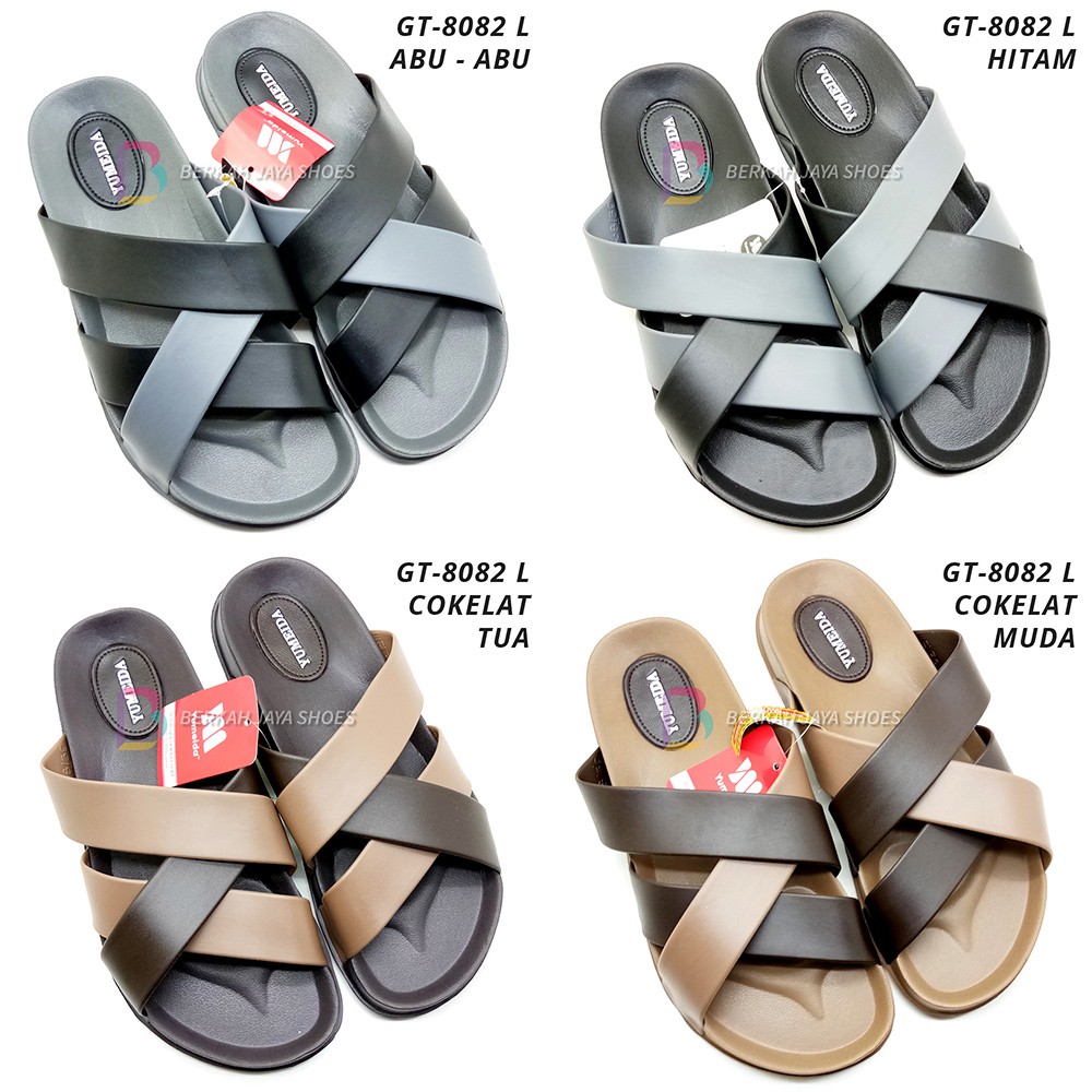 Sandal Pria Karet - Sandal Selop Karet Pria Yumeida GT-8082 L Varian Warna