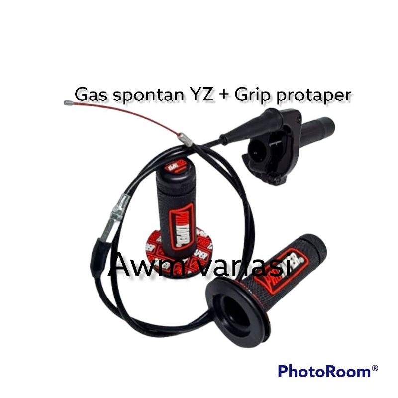 PAKET GAS SPONTAN YZ PLUS HANDGRIP PROTAPER UNIVERSA MOTOR BEBEK VEGA JUPITER SATRIA KLX DAN LAIN NYA