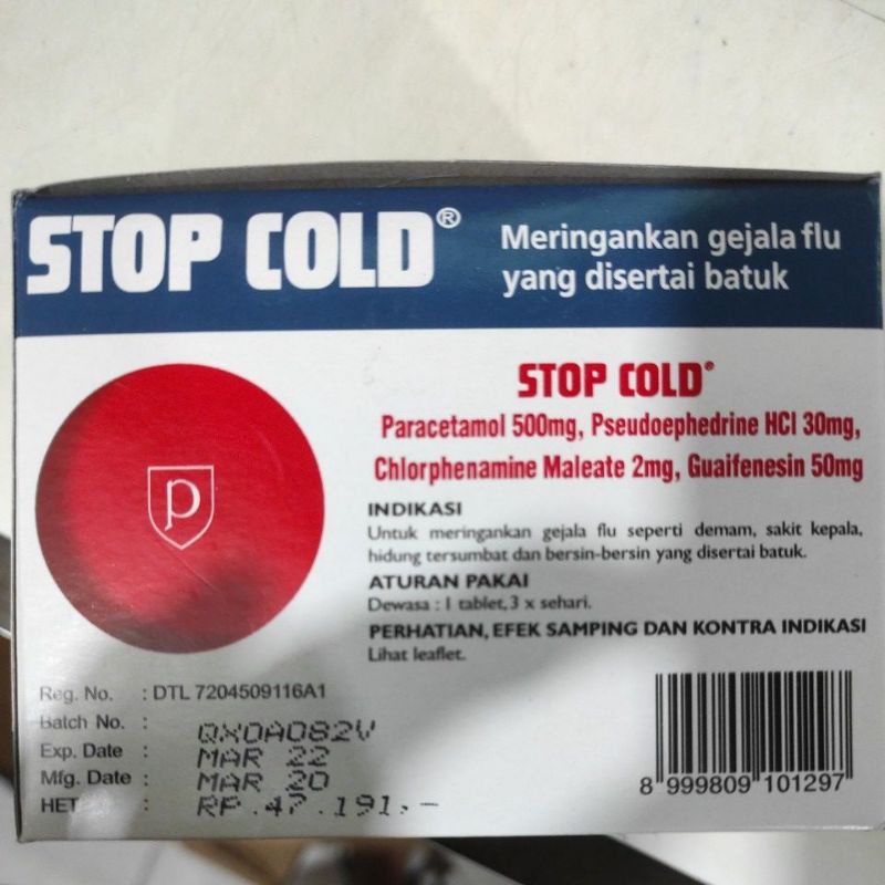 Stop cold