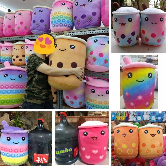 Boneka bantal boba brown sugar milk tea Jumbo size
