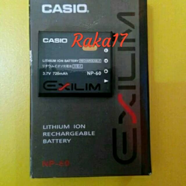 baterai camera digital casio exilim ex z25