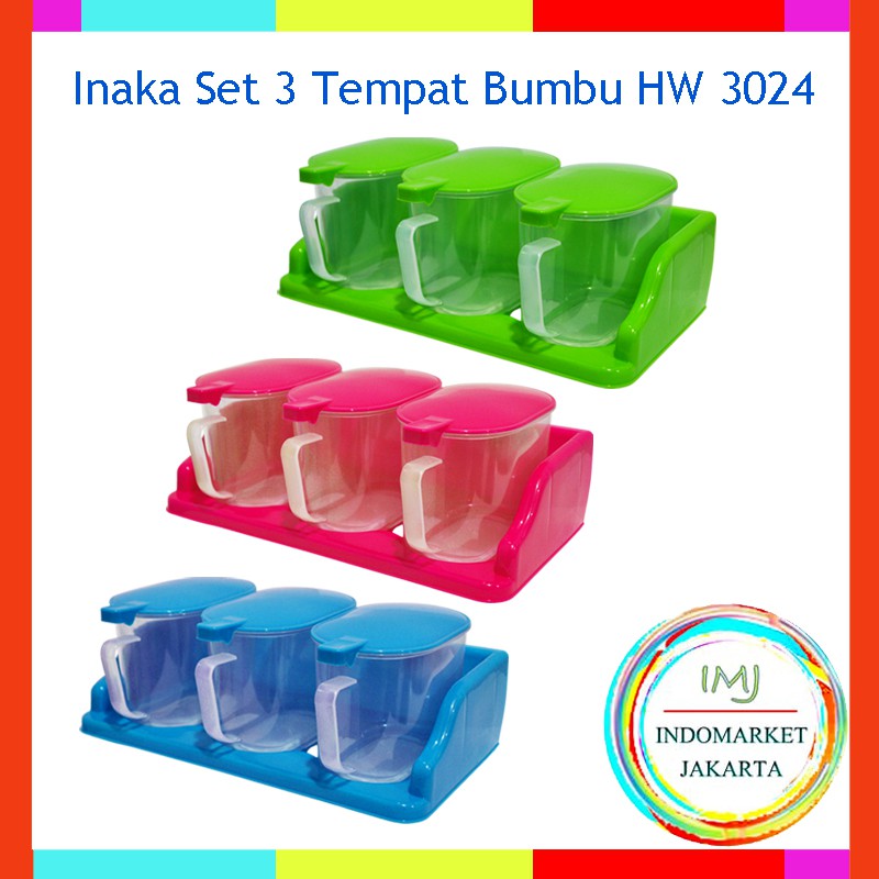Hawaii Inaka Set 3 Tempat Bumbu HW 3024 - IMJ