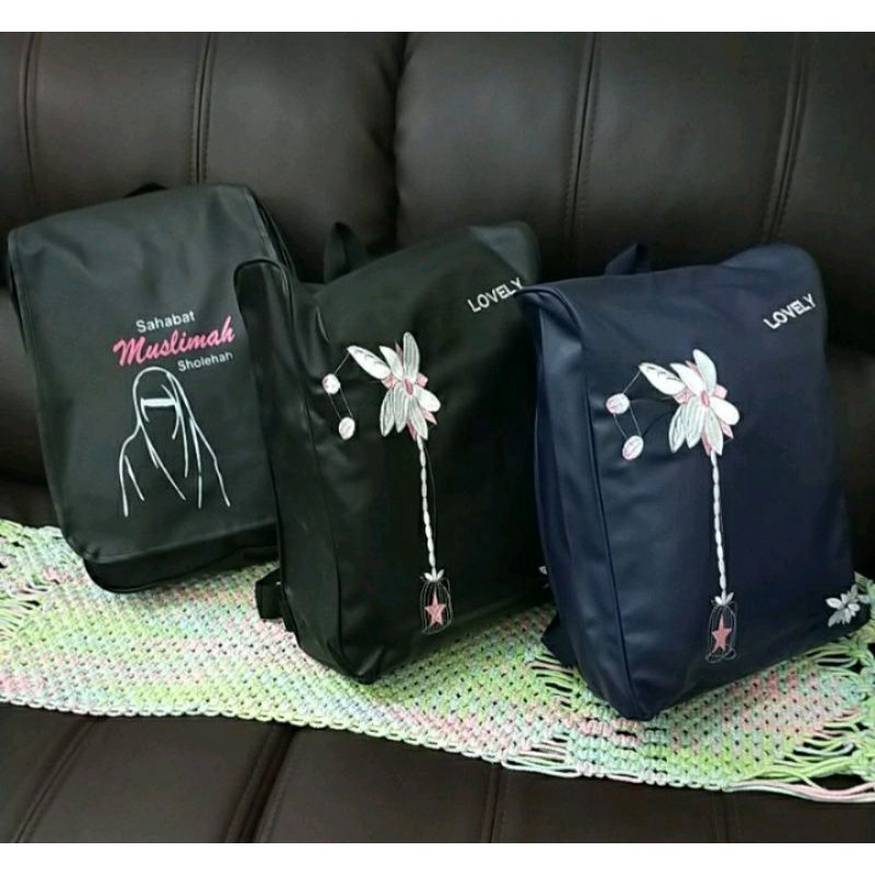 Tas Ransel Lovely besar bukaan belakang