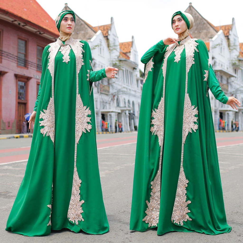 KAFTAN MAROKO//Baju Gamis Kaftan Ceruty Remaja Wanita Terbaru Kekinian Model Mewah Elegan Viral Pest