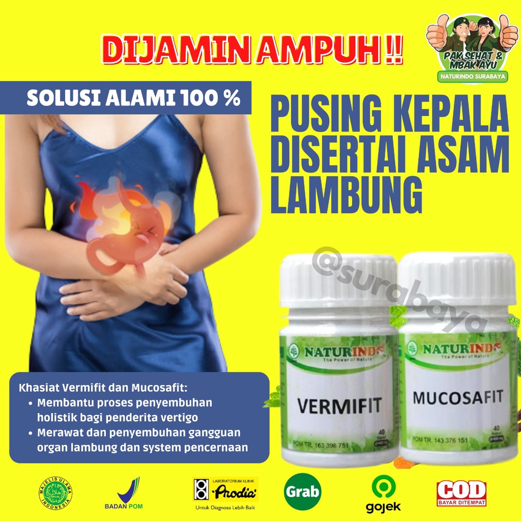 Obat Herbal Sakit Kepala Ampuh Obat Vertigo Alami Migrain Herbal Obat Migrain Ampuh Jamu Sakit Kepala Sebelah Obat Mumet Pusing berputar Tradisional Ampuh Obat sakit kepala vertigo migrain pusing berputar menahun migren sebelah VERMIFIT NATURINDO Surabaya-PUSING&ASAM LAMBUNG