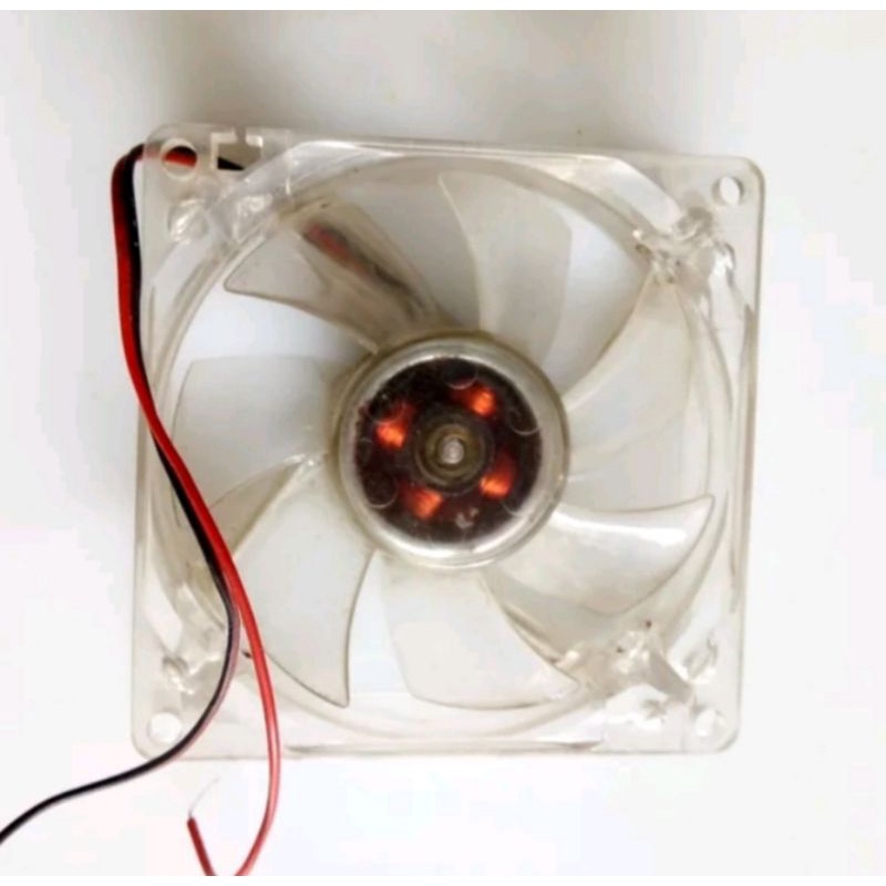 Fan/Kipas Ex Computer Transparan &amp; LED 12V 12 x 12Cm