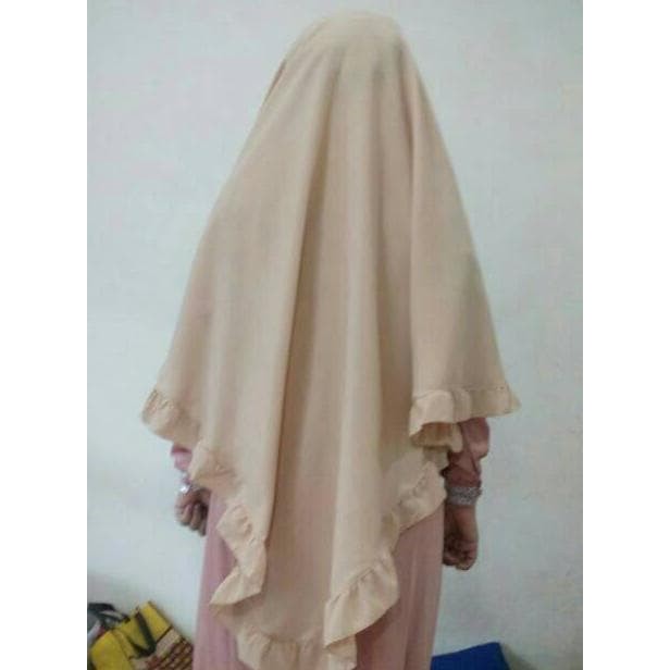Jilbab Khimar, Jilbab Kimar MUSLIMAH FASHION REMPEL JUMBO HIJAB KHIMAR BERGO JUMBO SYARI PET ANTEM