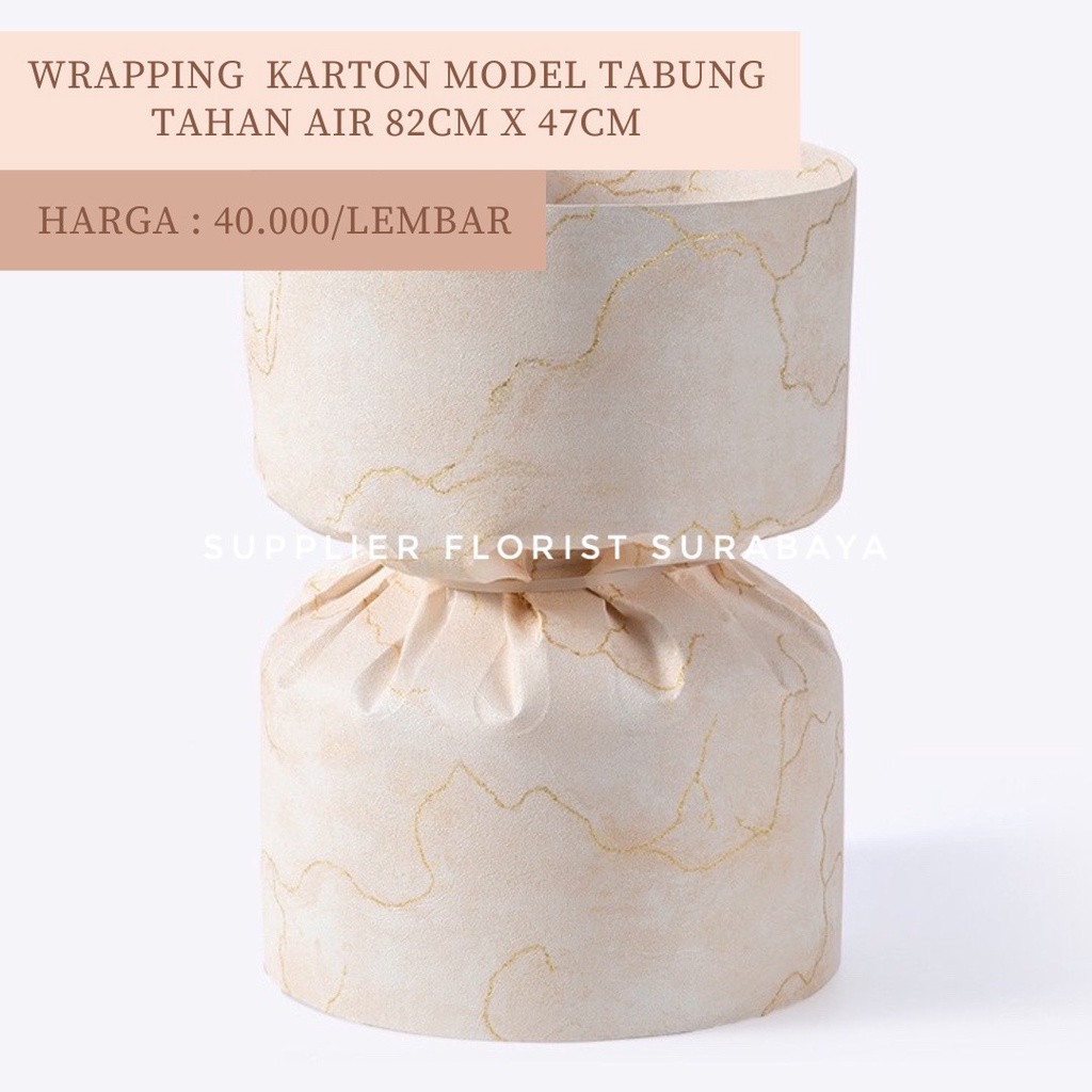 KERTAS KARTON WATERPROFF KERTAS WRAP WRAPPING BUKET BUNGA ROUND BULAT KOREAN STYLE MODEL TABUNG GAMBAR MARBLE MARMER GALAXY