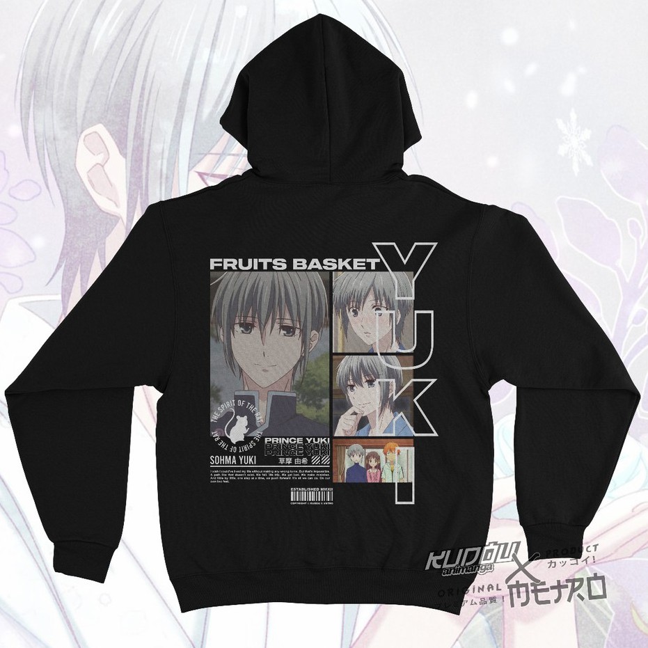 Jaket Sohma Yuki Anime Fruits Basket Manga Premium Cotton Fleece Unisex