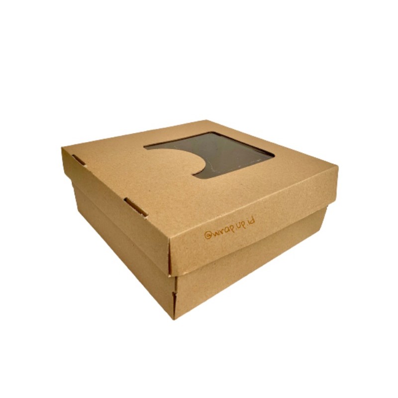 

Dus box kraft tebal mika kue tart ukuran 25 kardus