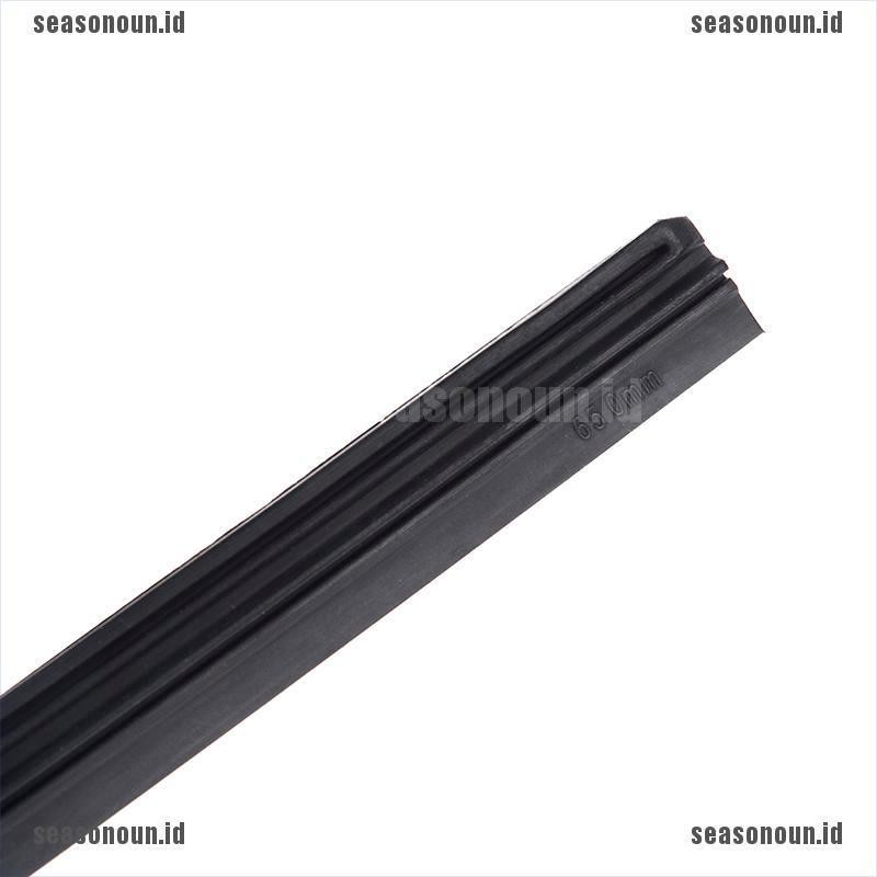 (sea) 2pcs 26 &quot;6mm blade wiper Kaca Depan universal Bahan Silikon