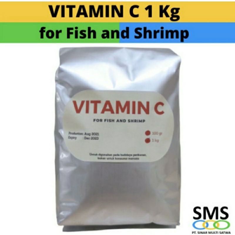 Vitamin C  Untuk Ikan Udang Unggas Dan Hewan Ternaik Lainnya 100 GR