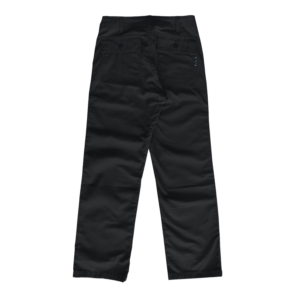 DRITTORONZIO - Long Pants Baggy Chino - Celana Chino Reguler - Hitam