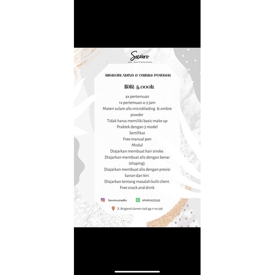 kursus sulam alis microblading & ombre