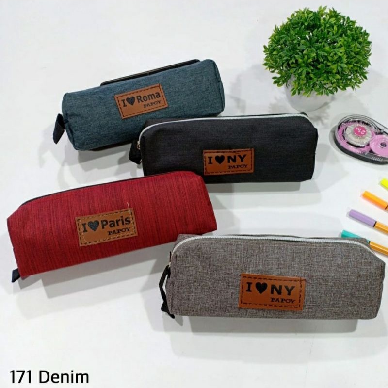 

DOMPET TEMPAT PENSIL KAIN KANVAS BESAR POLOS NETRAL
