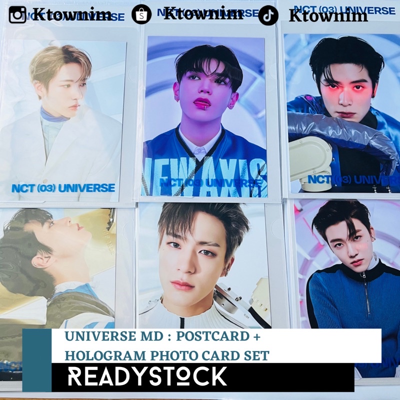 [READY] NCT UNIVERSE MD - POSTCARD + HOLOGRAM PHOTO CARD SET