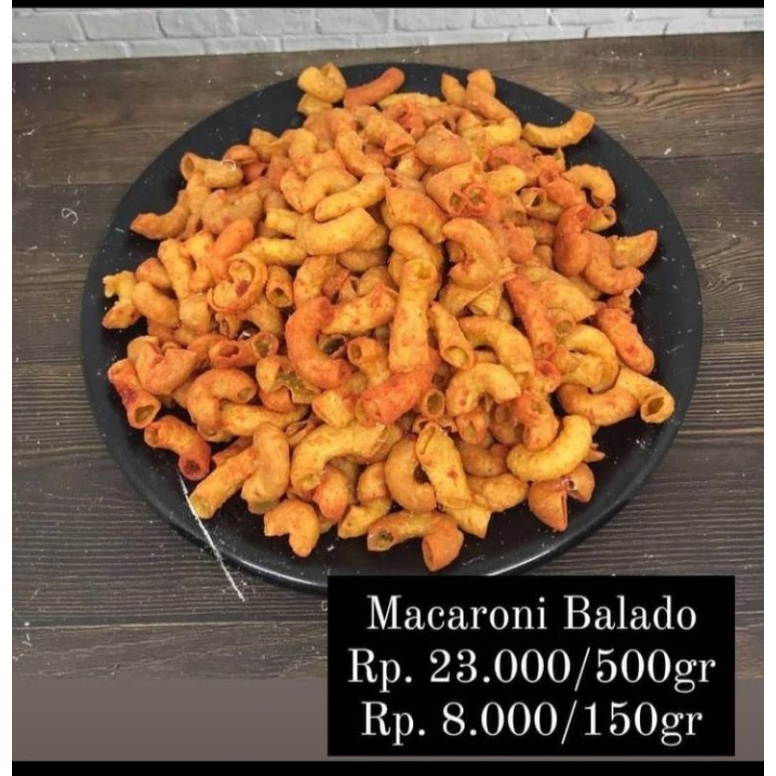 

jajan / snack / cemilan makaroni balado