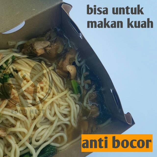 LUNCH BOX PAPER WINDOW M  KOTAK MAKAN KERTAS COKLAT KRAFT LAMINASI BOX BROWN 16 X 9 X 5 BUNGKUS TAKE AWAY 16X9X5 DUS NASI KOTAK MAKANAN KEMASAN GRABFOOD NASI KOTAK DELIVERY RESTO HORECA KOTAK JUMAT BERKAH KEMASAN AYAM GEPREK NASI AYAM NASI GORENG DOOS NAS