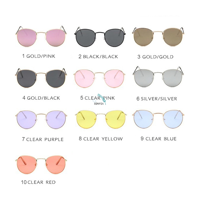 Kacamata Hitam Pria / Wanita Model Korea Frame Bulat untuk Unisex