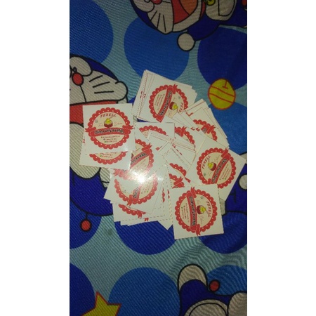 stiker olshop sticker box makanan stiker murah