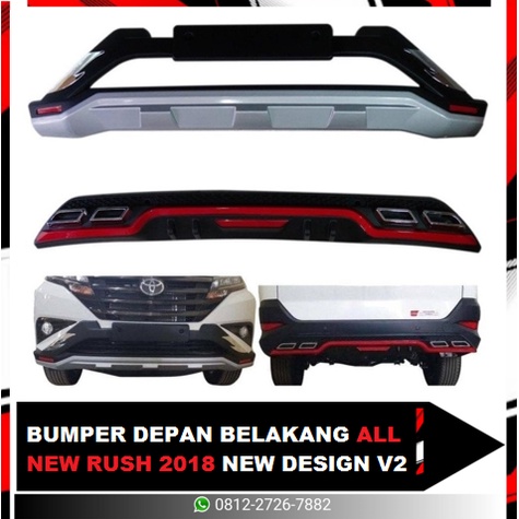 BUMPER DEPAN BELAKANG ALL NEW RUSH 2018 NEW DESIGN V2