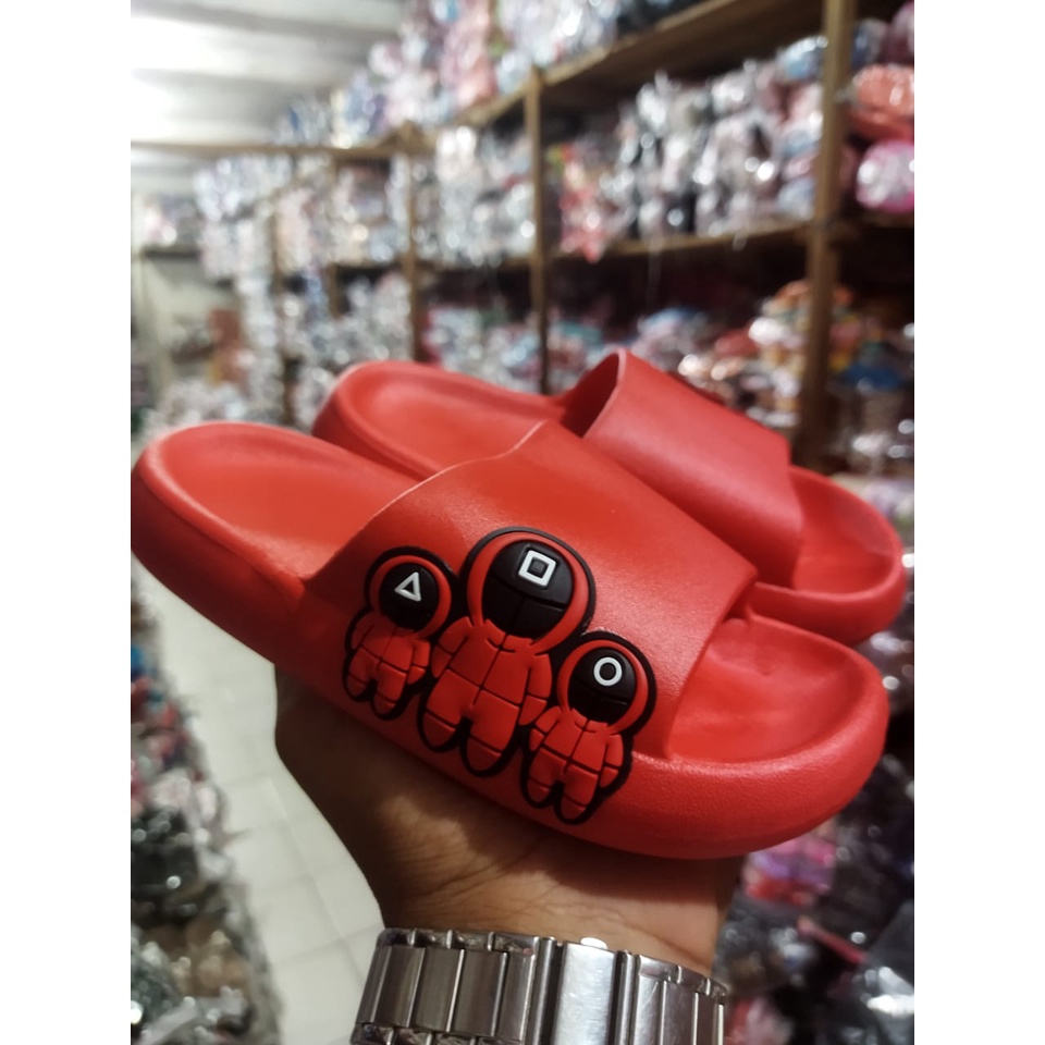 Sandal Selop Anak karakter Squid Game Balance 8619-1 24-35/Sandal Anak Cwok import