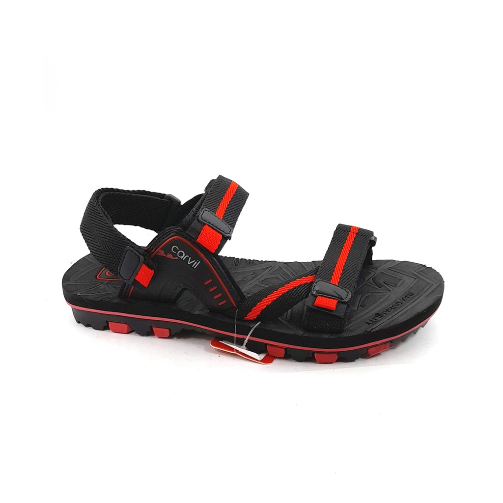 Sandal Gunung Carvil  Avenger-GM Hitam / Merah Orange Size 39-44