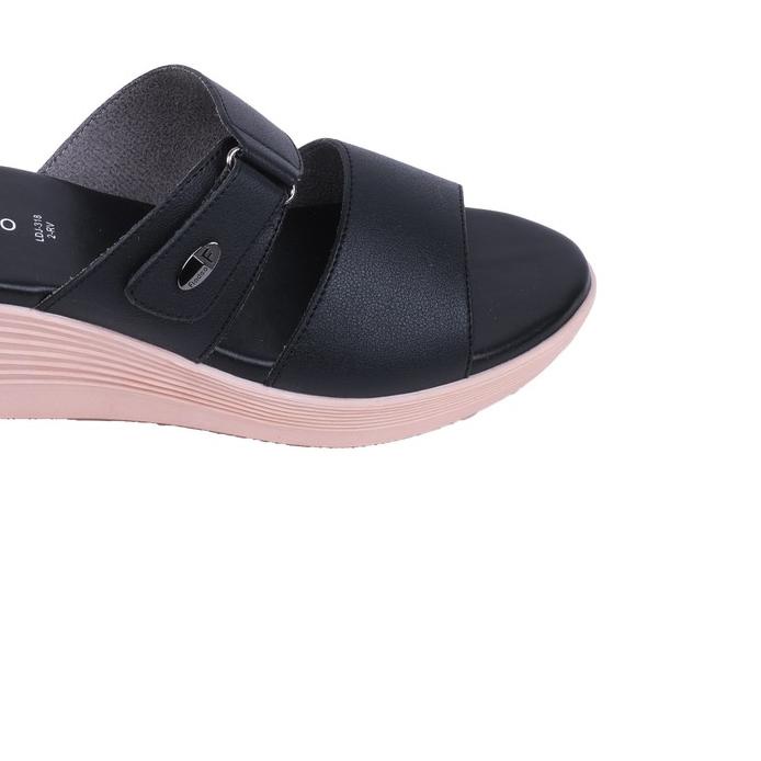 ➾ Fladeo D21/LDJ318-2RV/Sandal Wedges Wanita [ Wedges Sandals ] ☋