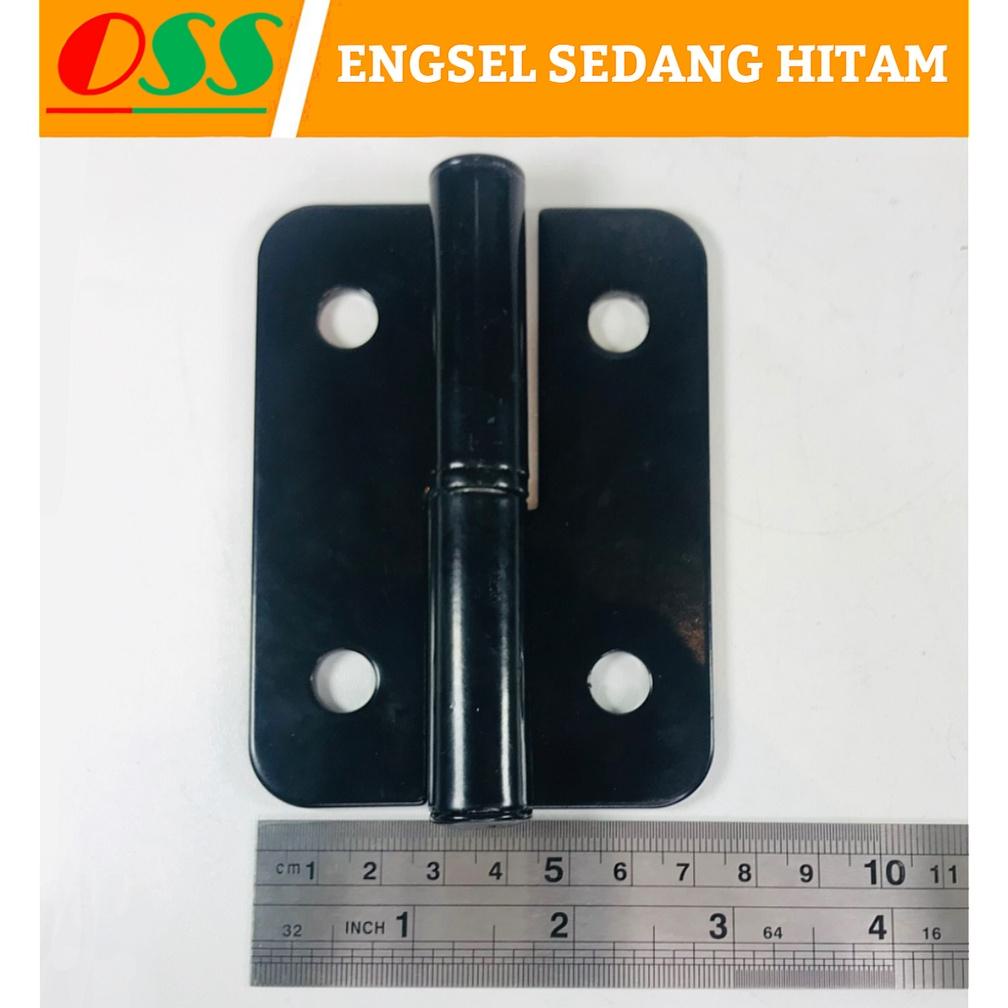 Engsel Sedang Hitam Besi Genset Panel