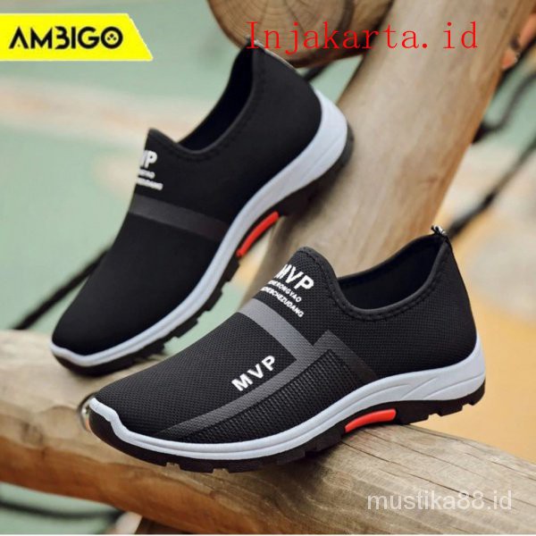Ambigo MVP Sepatu Sneakers Pria Import - Sepatu Sneakers Pria Casual Kets Olahraga Import New vmFZ