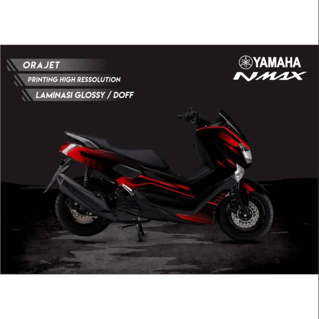 Decal Yamaha Nmax Full body Grafis simple / Modifikasi sticker motor