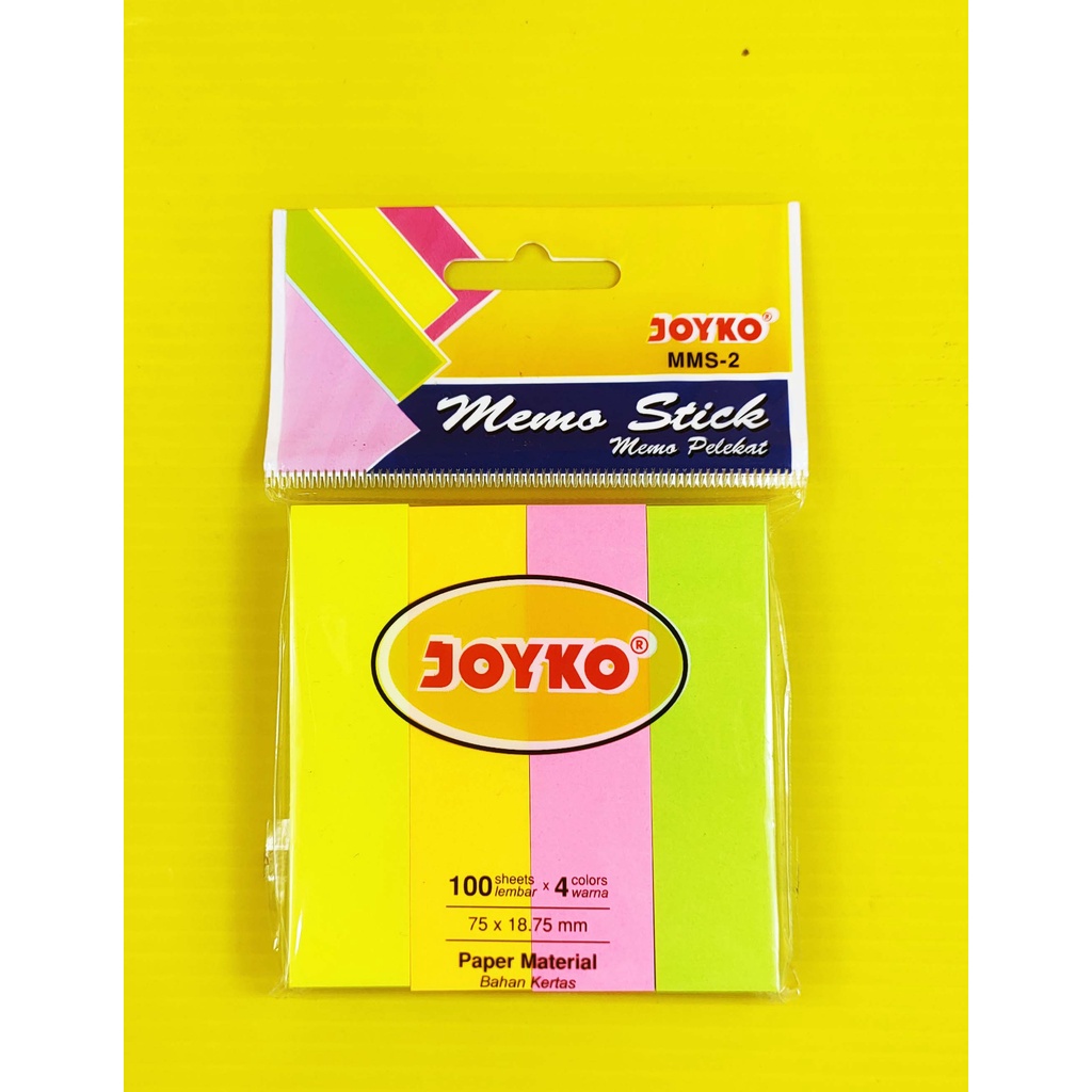 

MEMO STICK / STICKY NOTES JOYKO MMS - 2 ( 75 X 18,75 MM )