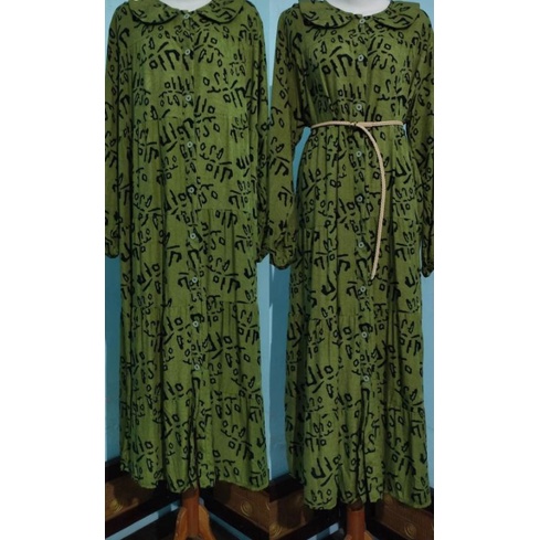 Midi dress MIB/baju wanita/Homedress bahan rayon ld 120cm pb 124cm