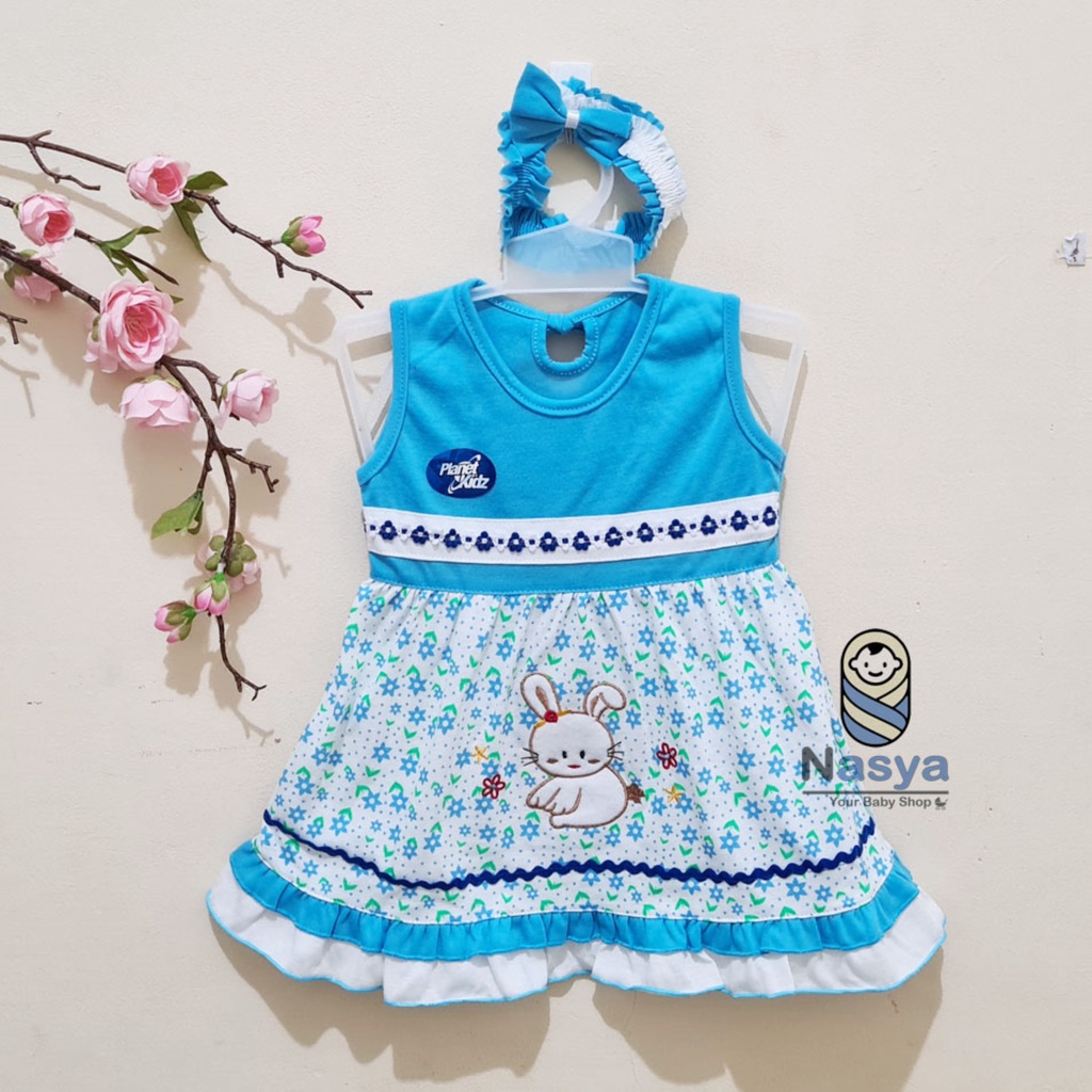 [P-072] Dress Bayi (0-6 bulan) Perempuan Motif Animal cartoon