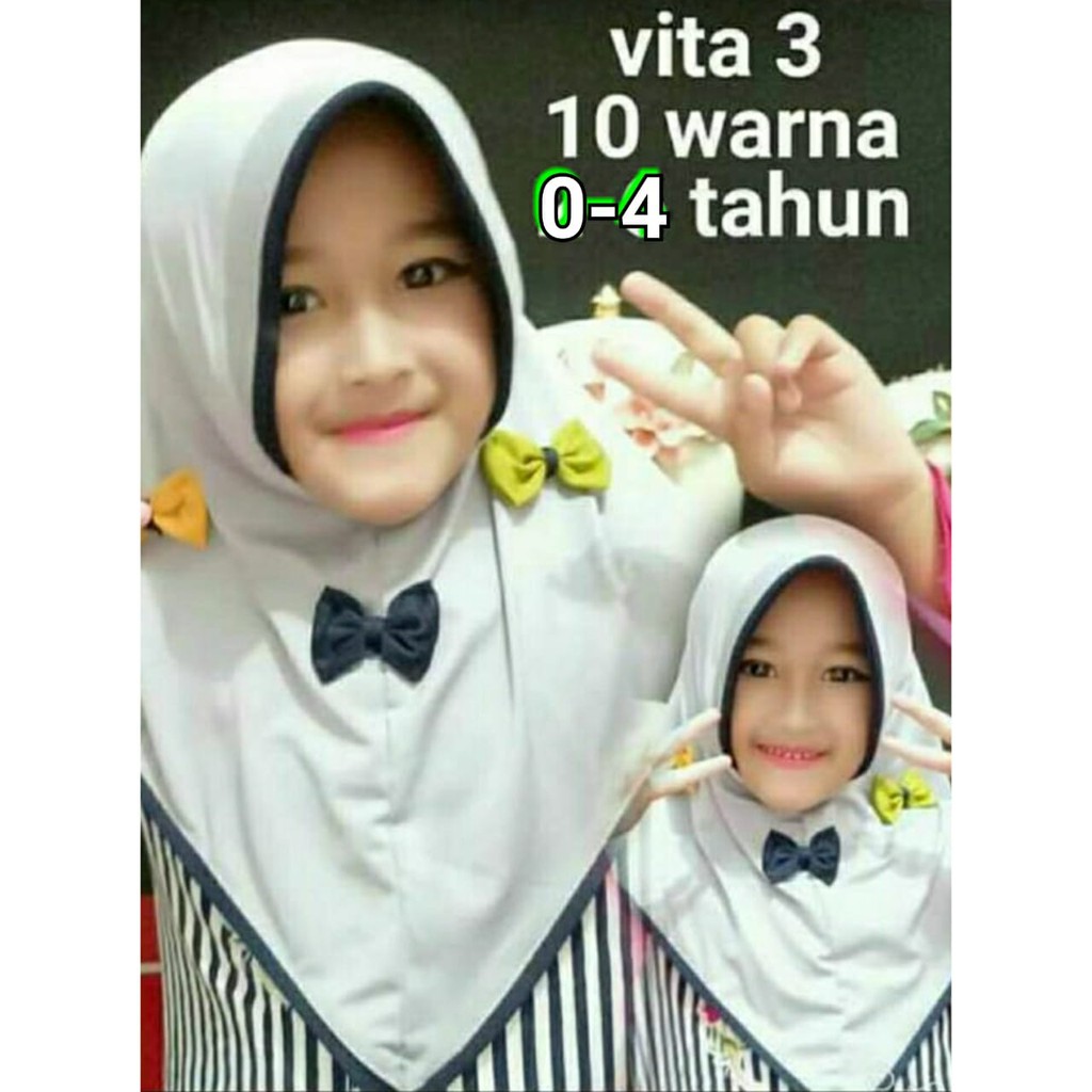 Jilbab Anak Vita 3 / Hijab Anak Cantik Terbaru