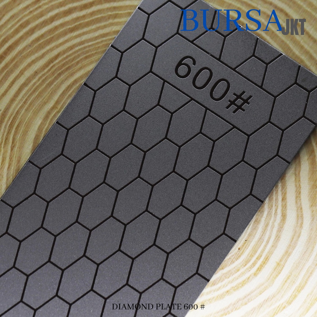 BATU PENGASAH PISAU BERLIAN KETAM DIAMOND PLATE MODEL HONEYCOMB GRIT 600#