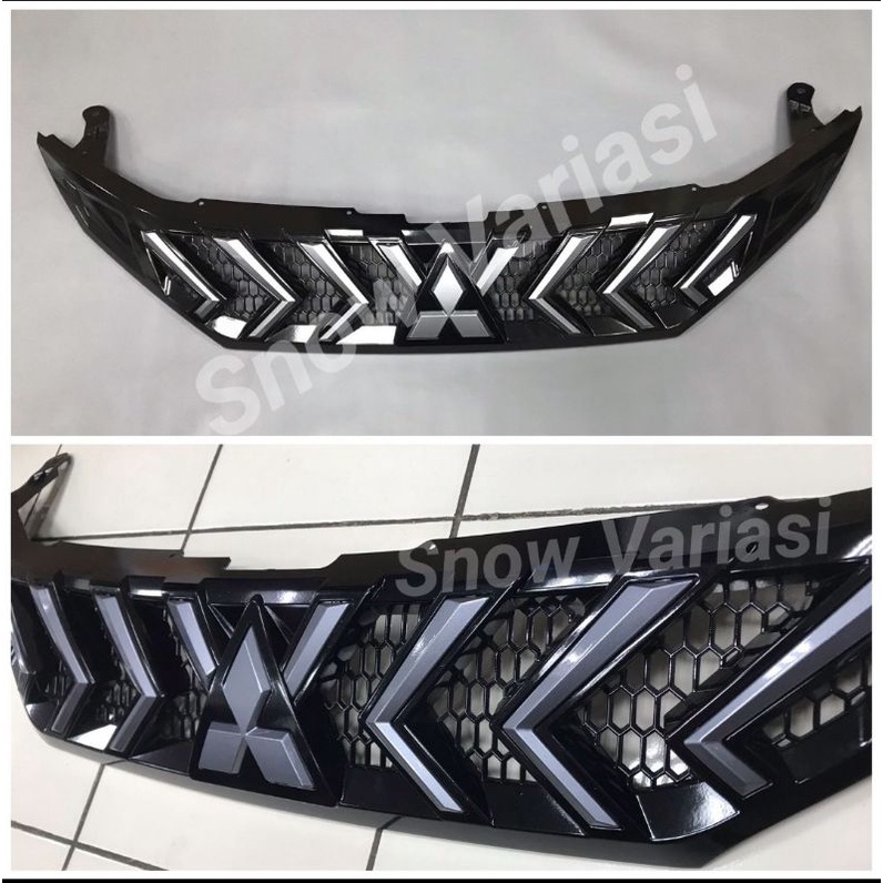 Gril Grill Front grille cover Xtivo xpander hitam kilap doff lis abu grey JSL