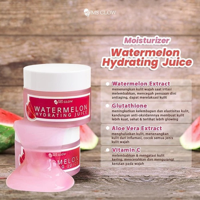 Ms Glow Moisturizer Watermelon Original 100% Skincare Ms Glow