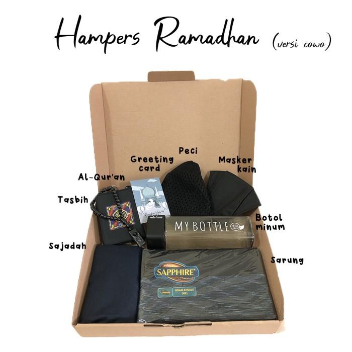 

Hampers Ramadhan Cowok Paket Alat Shalat Sarung Sajadah Peci Tasbih Best Seller